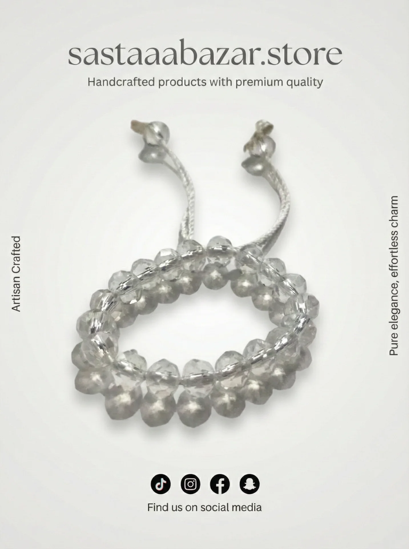 Sparkling Crystal Adjustable Bracelet