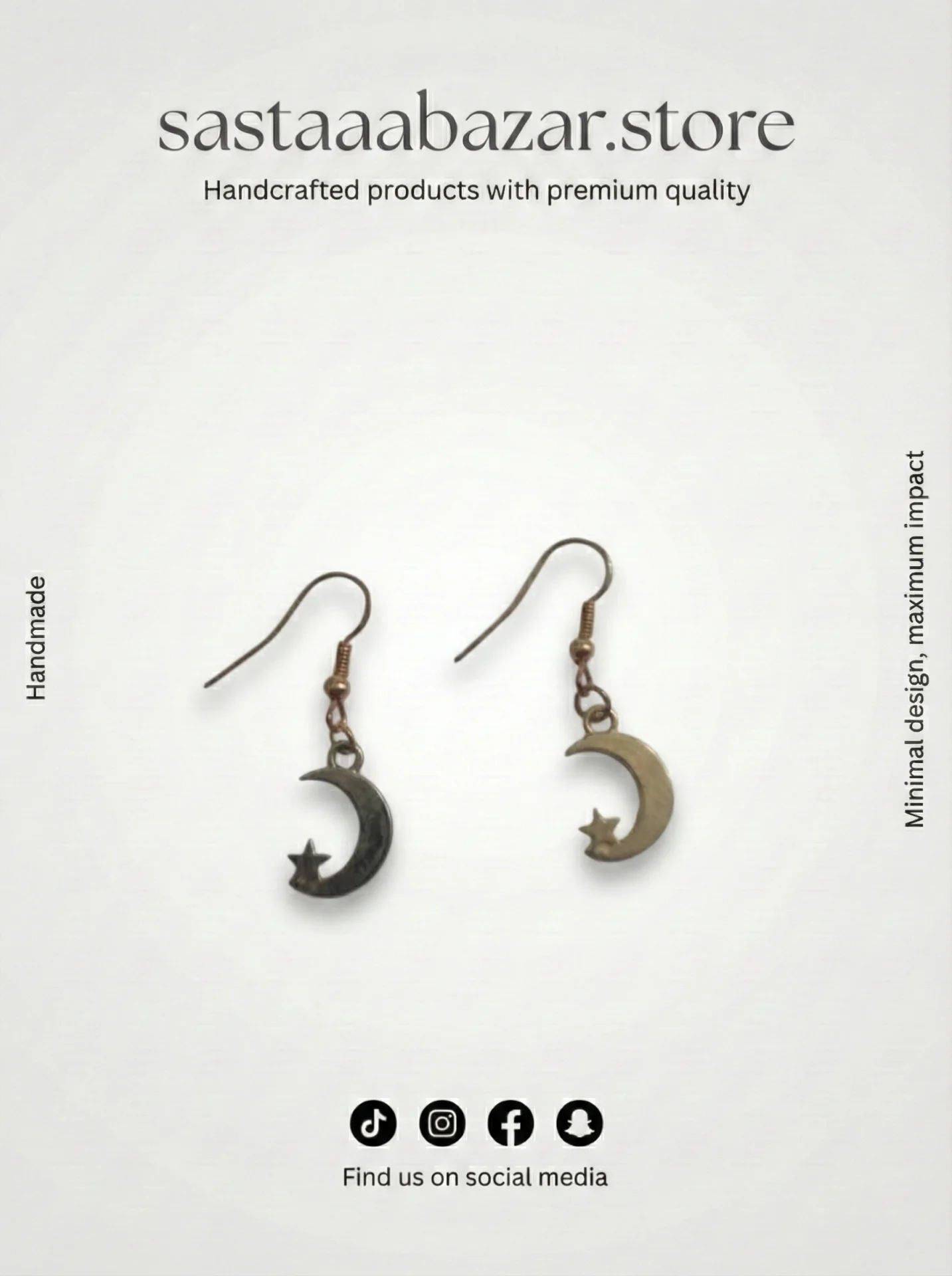 Celestial Moon & Star Drop Earrings